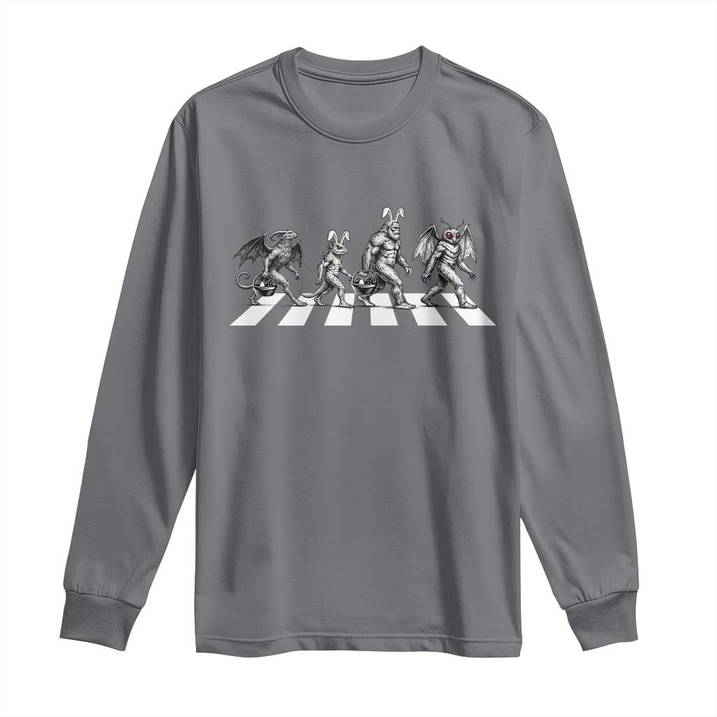 Funny Easter Cryptid Walk Long Sleeve Shirt Bigfoot Mothman Jersey Devil Chupacabra
