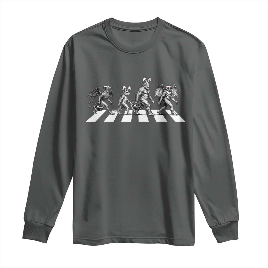 Funny Easter Cryptid Walk Long Sleeve Shirt Bigfoot Mothman Jersey Devil Chupacabra