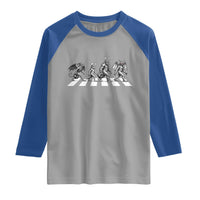 Funny Easter Cryptid Walk Raglan Shirt Bigfoot Mothman Jersey Devil Chupacabra