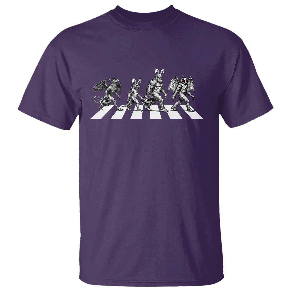 Funny Easter Cryptid Walk T Shirt Bigfoot Mothman Jersey Devil Chupacabra