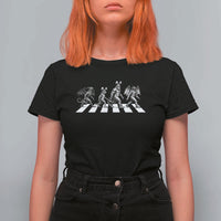 Funny Easter Cryptid Walk T Shirt For Women Bigfoot Mothman Jersey Devil Chupacabra