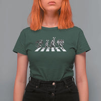 Funny Easter Cryptid Walk T Shirt For Women Bigfoot Mothman Jersey Devil Chupacabra