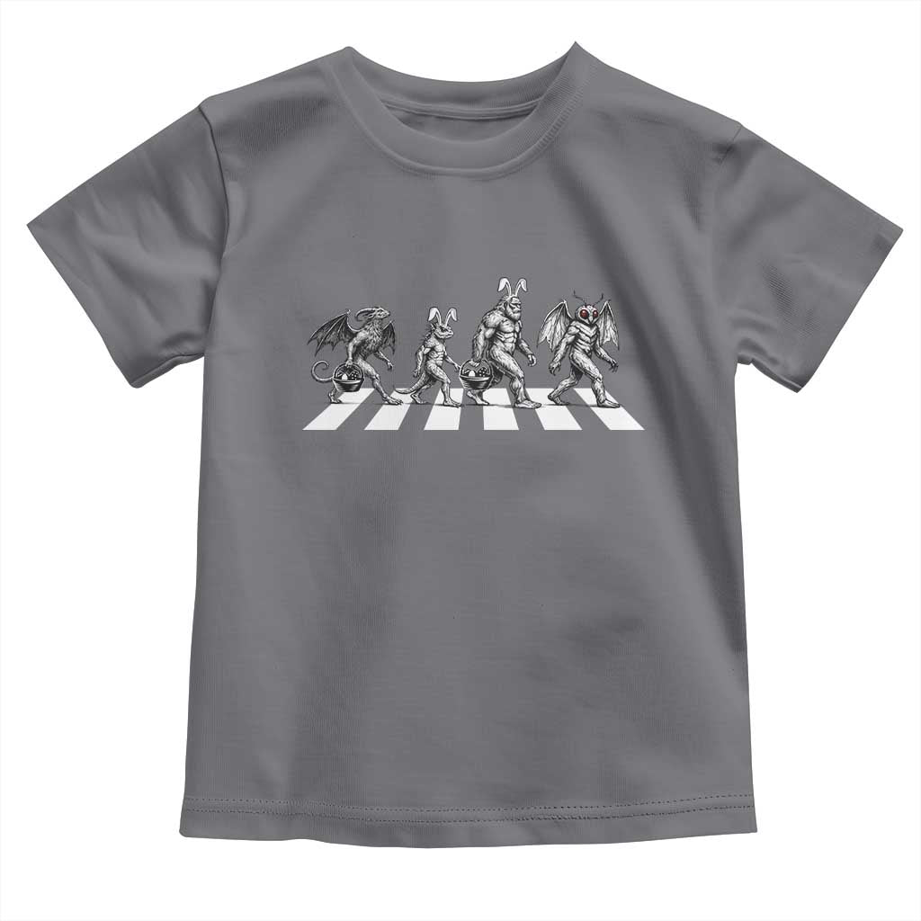 Funny Easter Cryptid Walk Toddler T Shirt Bigfoot Mothman Jersey Devil Chupacabra