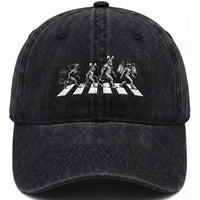 Funny Easter Cryptid Walk Washed Cotton Baseball Cap Bigfoot Mothman Jersey Devil Chupacabra