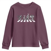 Funny Easter Cryptid Walk Youth Sweatshirt Bigfoot Mothman Jersey Devil Chupacabra