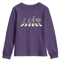 Funny Easter Cryptid Walk Youth Sweatshirt Bigfoot Mothman Jersey Devil Chupacabra