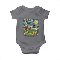 Funny Cryptid Starry Night Easter Baby Onesie Monster Lover Gift