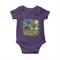 Funny Cryptid Starry Night Easter Baby Onesie Monster Lover Gift