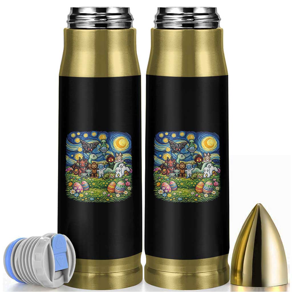 Funny Cryptid Starry Night Easter Bullet Tumbler Monster Lover Gift
