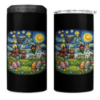 Funny Cryptid Starry Night Easter 4 in 1 Can Cooler Tumbler Monster Lover Gift
