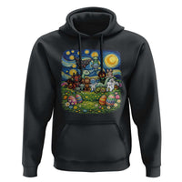 Funny Cryptid Starry Night Easter Hoodie Monster Lover Gift