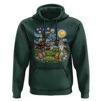 Funny Cryptid Starry Night Easter Hoodie Monster Lover Gift