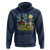 Funny Cryptid Starry Night Easter Hoodie Monster Lover Gift