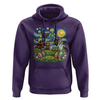 Funny Cryptid Starry Night Easter Hoodie Monster Lover Gift
