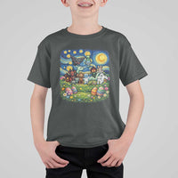 Funny Cryptid Starry Night Easter T Shirt For Kid Monster Lover Gift