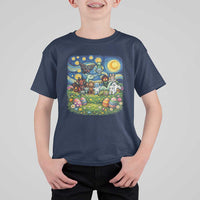 Funny Cryptid Starry Night Easter T Shirt For Kid Monster Lover Gift