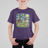 Funny Cryptid Starry Night Easter T Shirt For Kid Monster Lover Gift