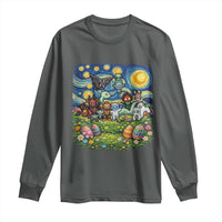 Funny Cryptid Starry Night Easter Long Sleeve Shirt Monster Lover Gift