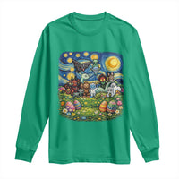 Funny Cryptid Starry Night Easter Long Sleeve Shirt Monster Lover Gift