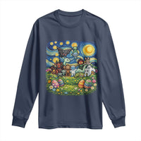 Funny Cryptid Starry Night Easter Long Sleeve Shirt Monster Lover Gift