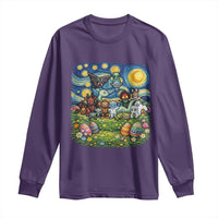 Funny Cryptid Starry Night Easter Long Sleeve Shirt Monster Lover Gift
