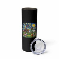 Funny Cryptid Starry Night Easter Skinny Tumbler Monster Lover Gift