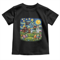 Funny Cryptid Starry Night Easter Toddler T Shirt Monster Lover Gift