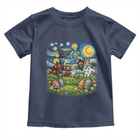 Funny Cryptid Starry Night Easter Toddler T Shirt Monster Lover Gift