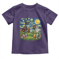 Funny Cryptid Starry Night Easter Toddler T Shirt Monster Lover Gift