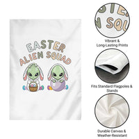 Funny Easter Alien Squad Bunny Ears Gift Garden Flag