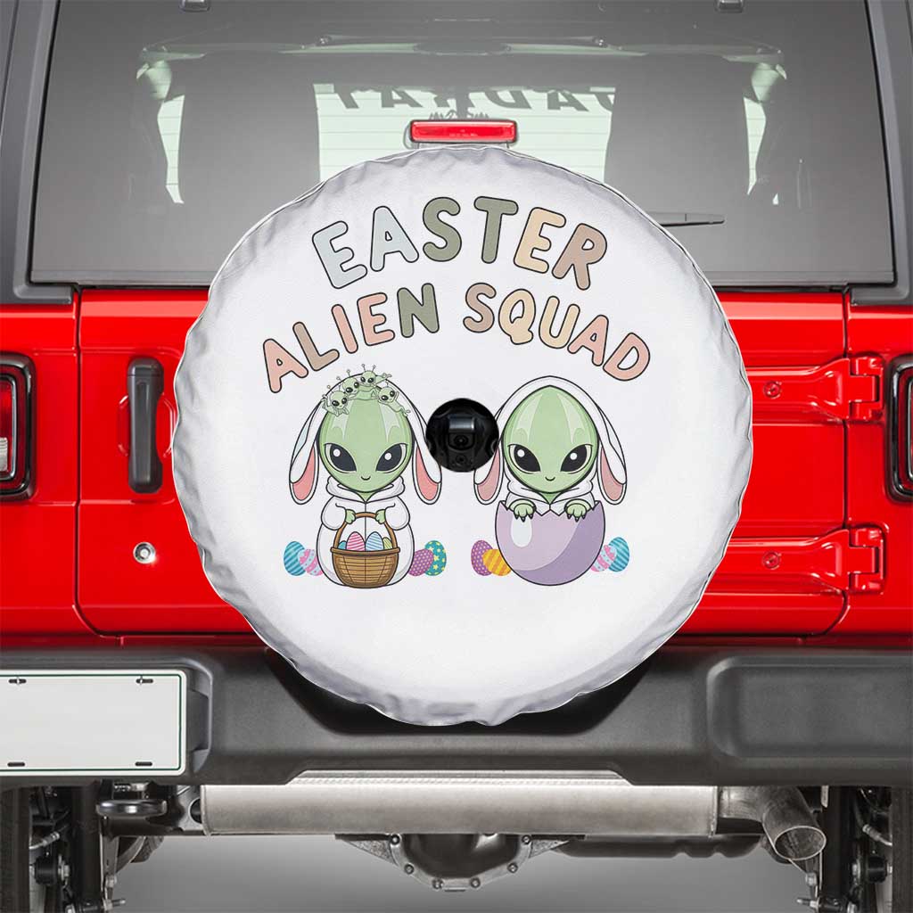 Funny Easter Alien Squad Bunny Ears Gift Spare Tire Cover
