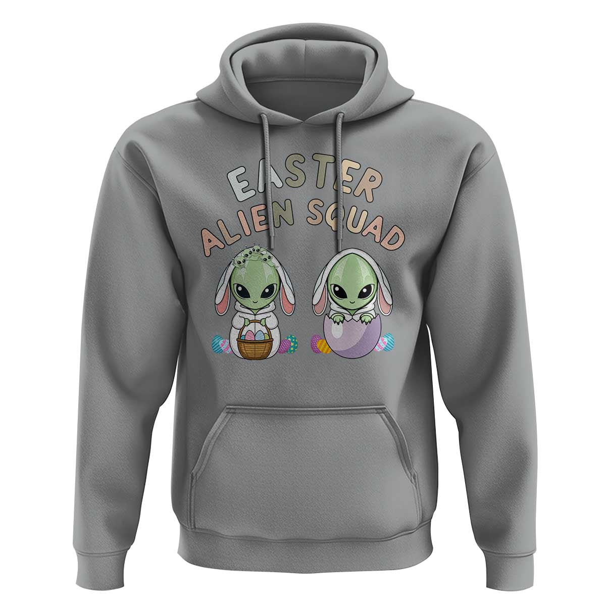 Funny Easter Alien Squad Bunny Ears Gift Hoodie