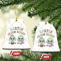 Funny Easter Alien Squad Bunny Ears Gift Ceramic Ornament