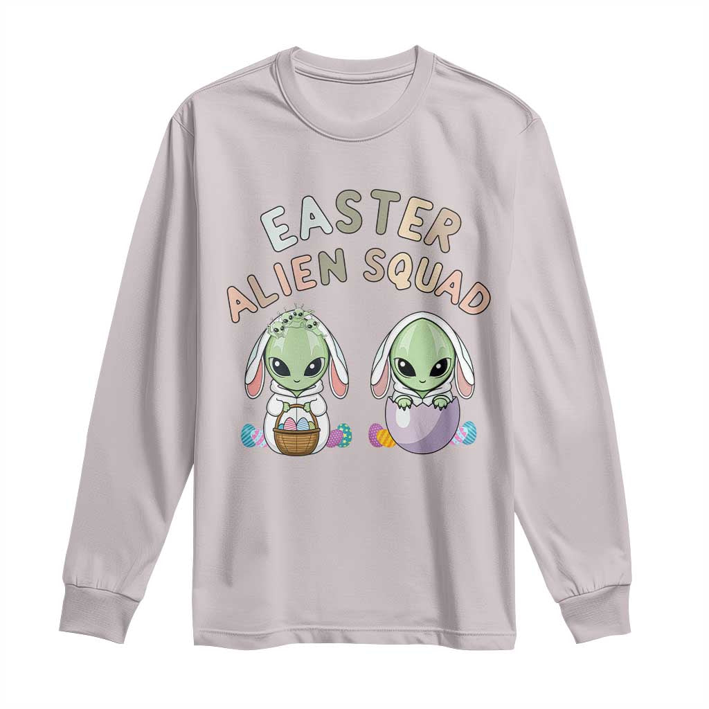 Funny Easter Alien Squad Bunny Ears Gift Long Sleeve Shirt