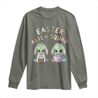 Funny Easter Alien Squad Bunny Ears Gift Long Sleeve Shirt