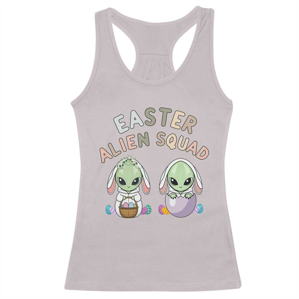 Funny Easter Alien Squad Bunny Ears Gift Racerback Tank Top