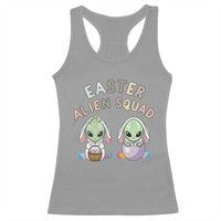 Funny Easter Alien Squad Bunny Ears Gift Racerback Tank Top