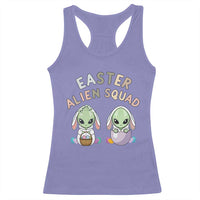 Funny Easter Alien Squad Bunny Ears Gift Racerback Tank Top