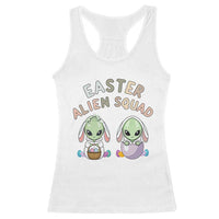 Funny Easter Alien Squad Bunny Ears Gift Racerback Tank Top