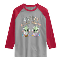 Funny Easter Alien Squad Bunny Ears Gift Raglan Shirt