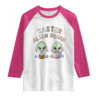Funny Easter Alien Squad Bunny Ears Gift Raglan Shirt