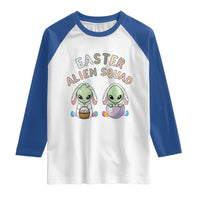 Funny Easter Alien Squad Bunny Ears Gift Raglan Shirt