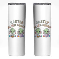 Funny Easter Alien Squad Bunny Ears Gift Skinny Tumbler