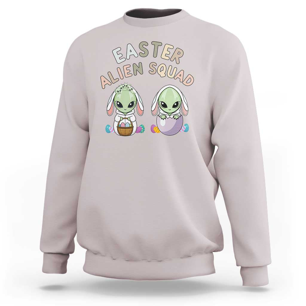 Funny Easter Alien Squad Bunny Ears Gift Sweatshirt