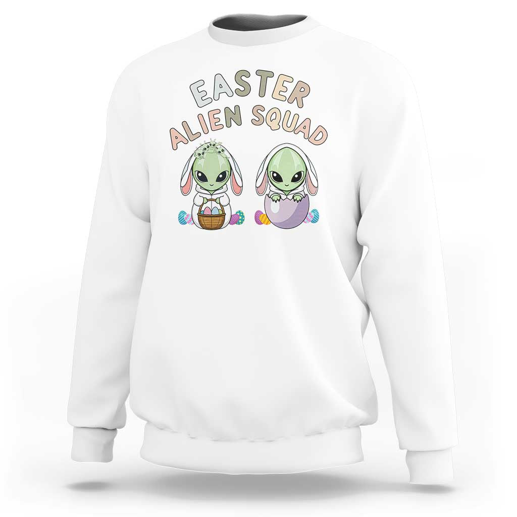 Funny Easter Alien Squad Bunny Ears Gift Sweatshirt