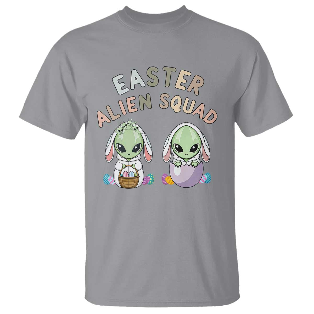 Funny Easter Alien Squad Bunny Ears Gift T Shirt