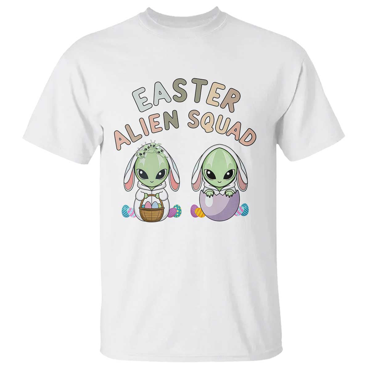 Funny Easter Alien Squad Bunny Ears Gift T Shirt