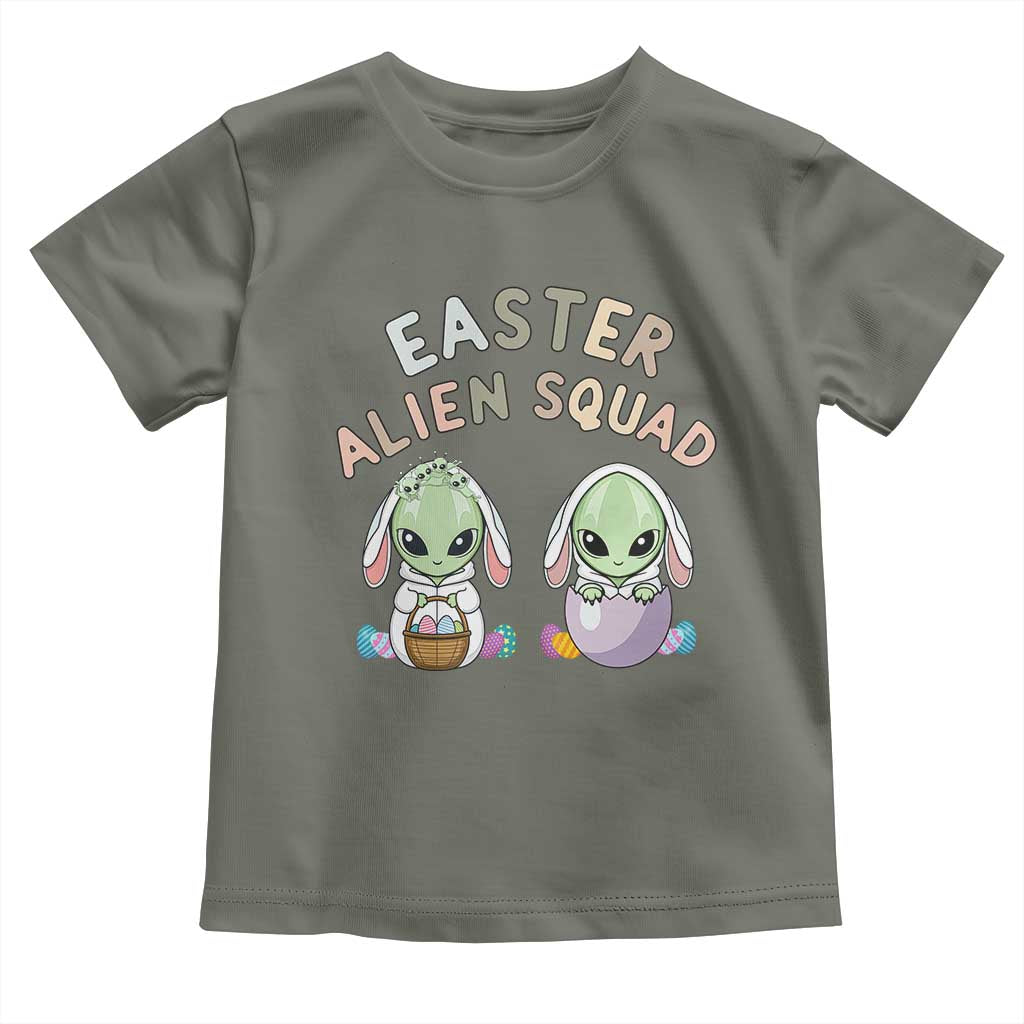 Funny Easter Alien Squad Bunny Ears Gift Toddler T Shirt