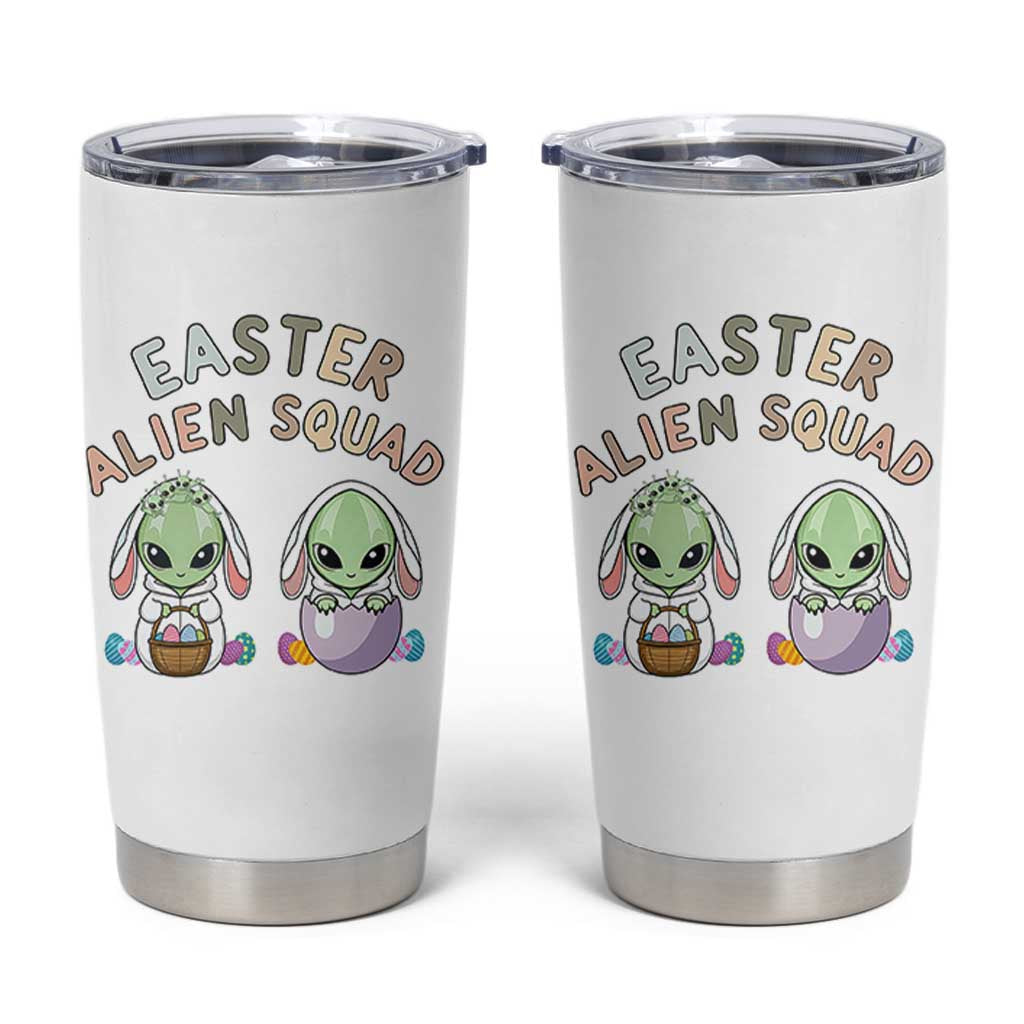 Funny Easter Alien Squad Bunny Ears Gift Tumbler Cup