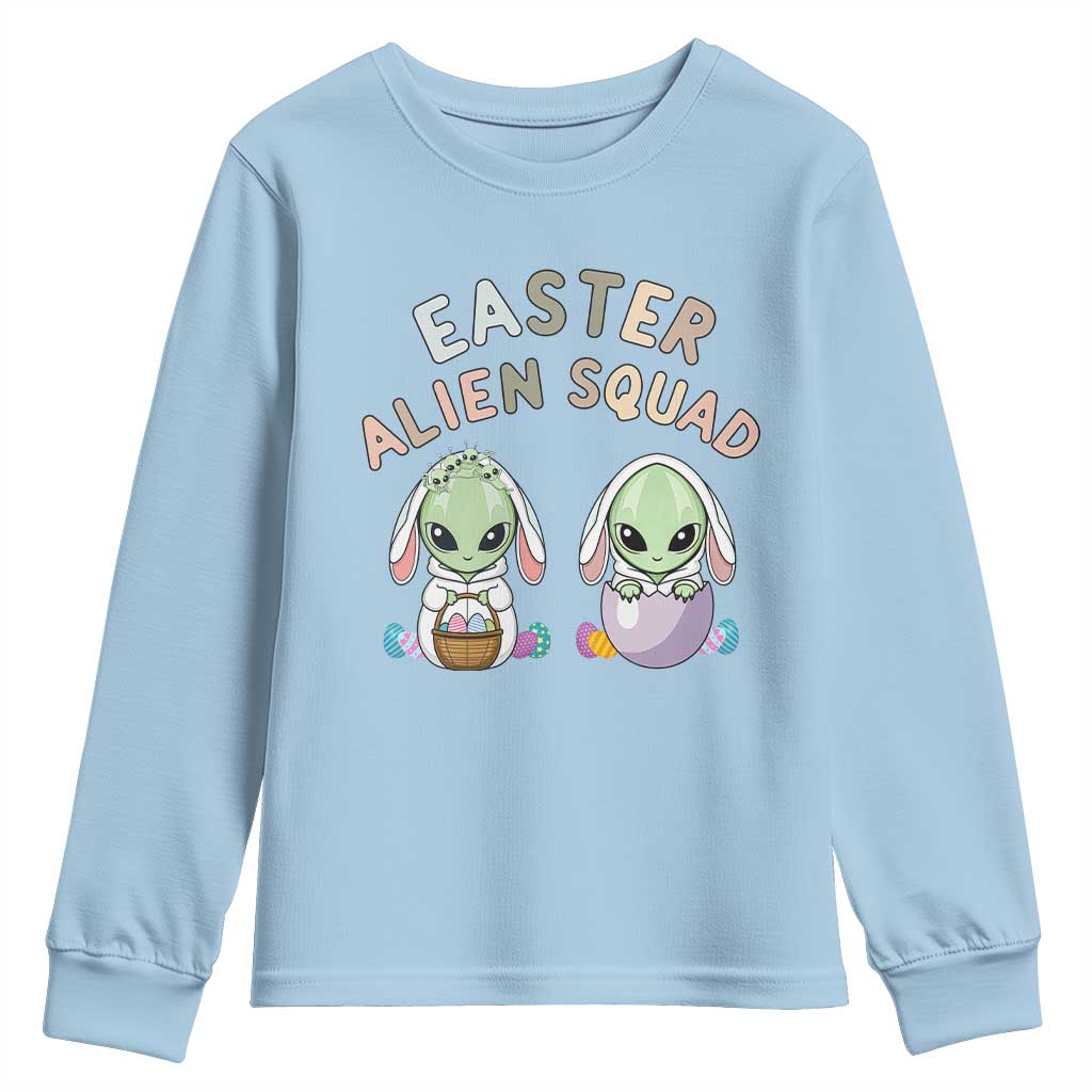 Funny Easter Alien Squad Bunny Ears Gift Youth Sweatshirt